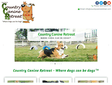 Tablet Screenshot of countrycanineretreat.com